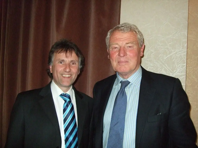 Chris Bowers with Paddy Ashdown in 2008