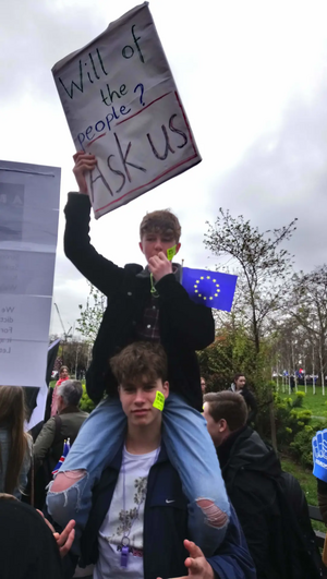 Friends from East Sussex at the People's Vote March, London