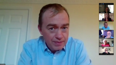 Tim Farron MP speaking at our virtual AGM Nov 2020