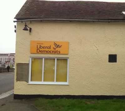 The Hailsham LibDem HQ repaired and repainted by Steve Murphy Oct 23, 2019